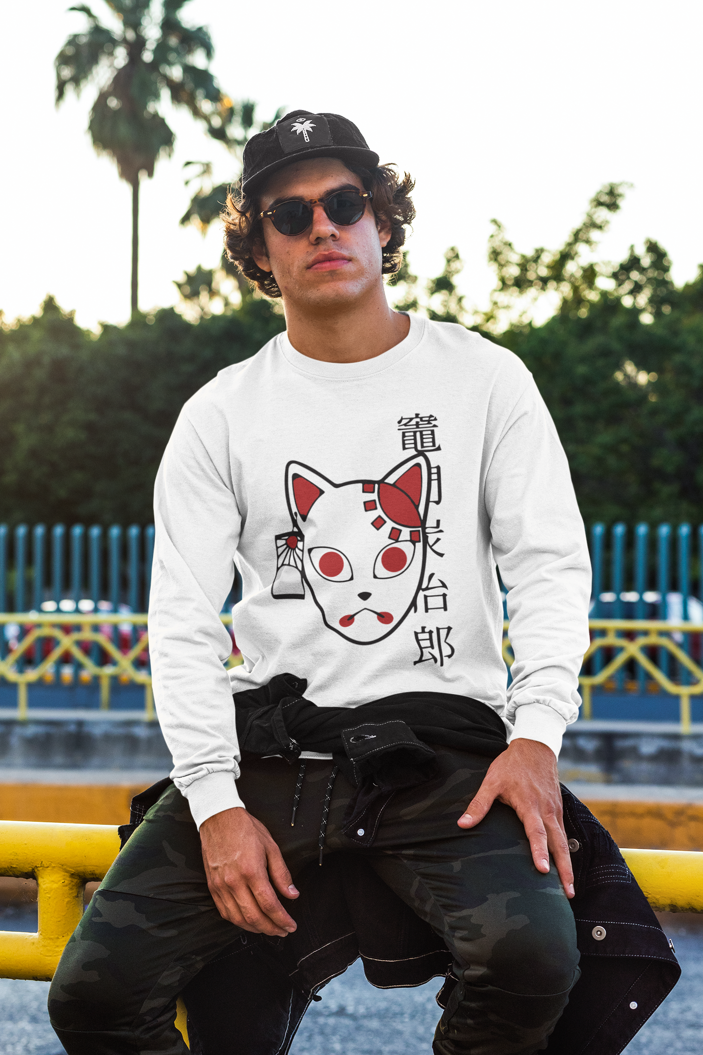 Tanjiro Fox Mask (Demon Slayer) Sweatshirt