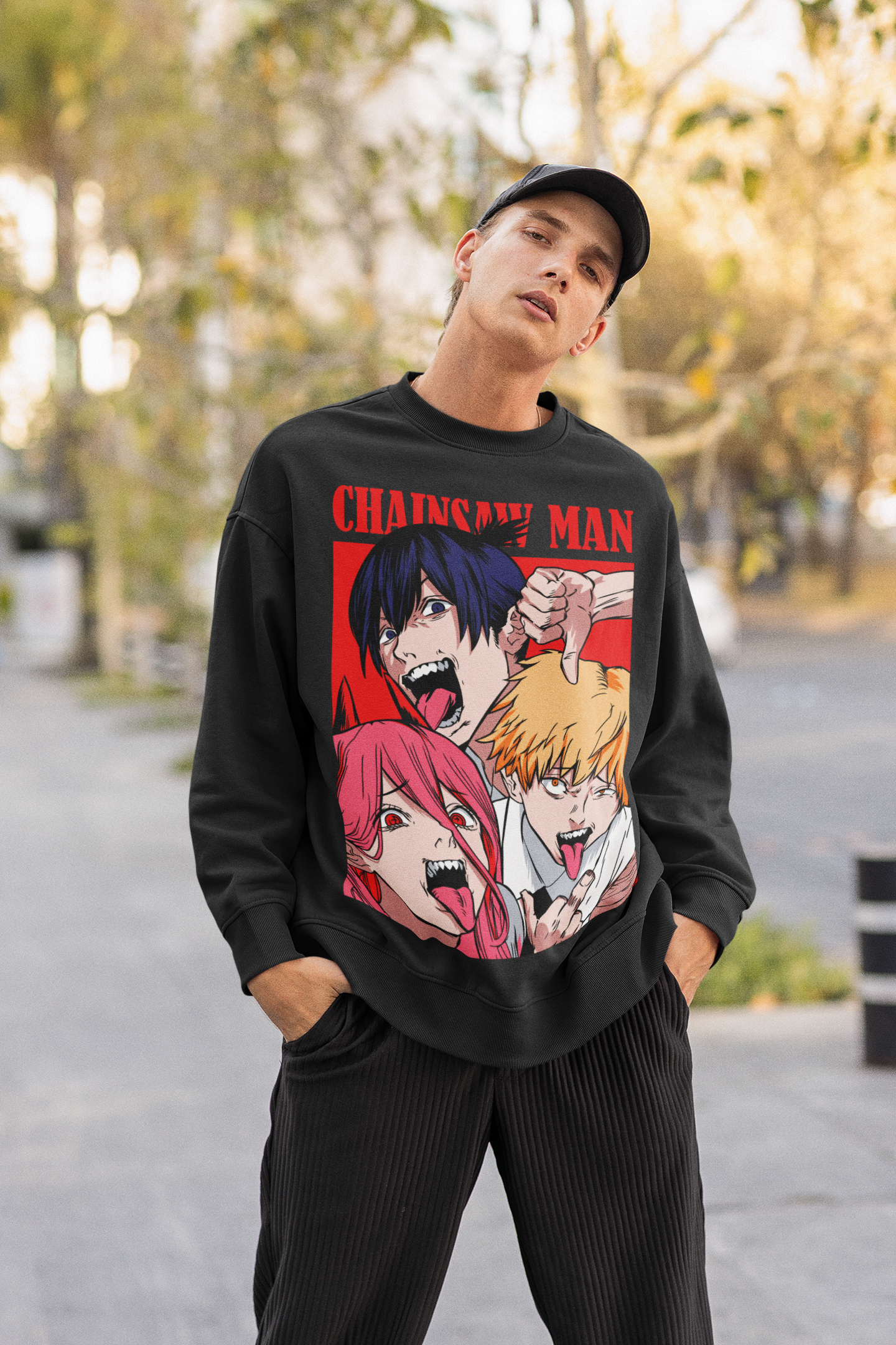 Power, Denji and Aki (Chainsaw Man) Sweatshirt